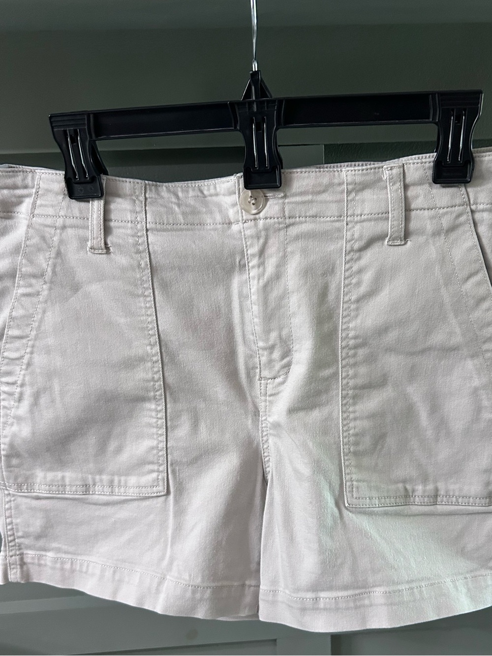 Women’s tan Liverpool Utility Cotton Shorts